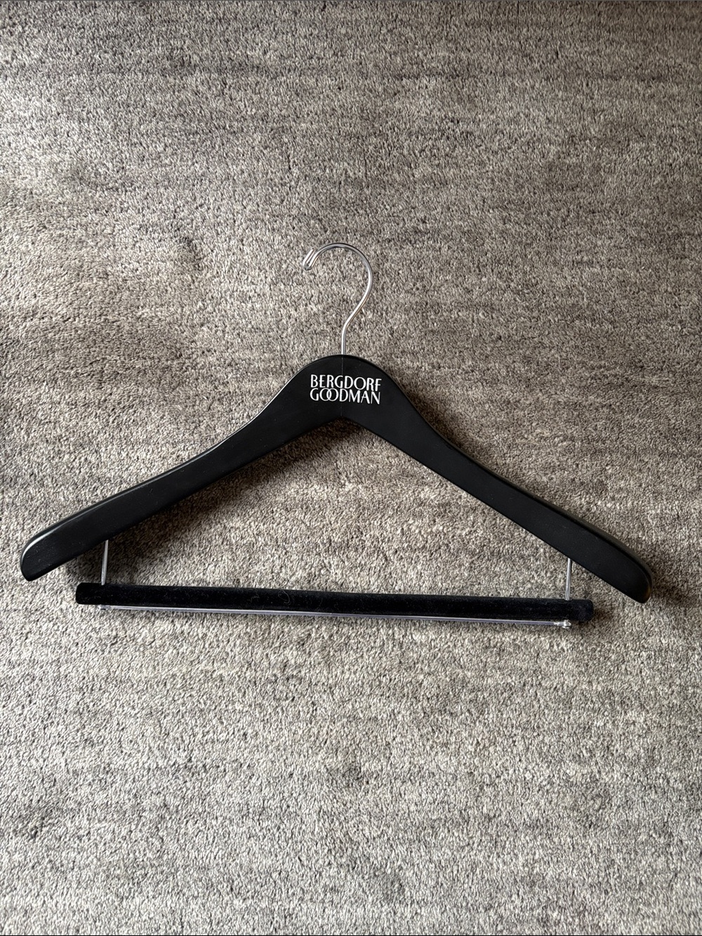 Bergdorf Goodman wood suit hanger